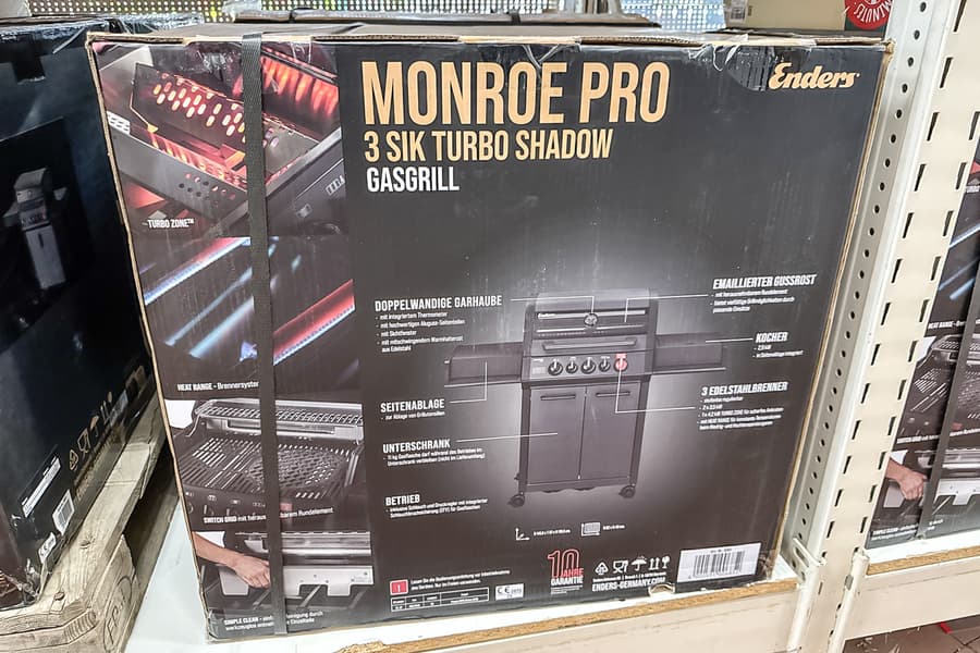 Gasgrill Enders Monroe Pro 3 SIK Turbo Shadow